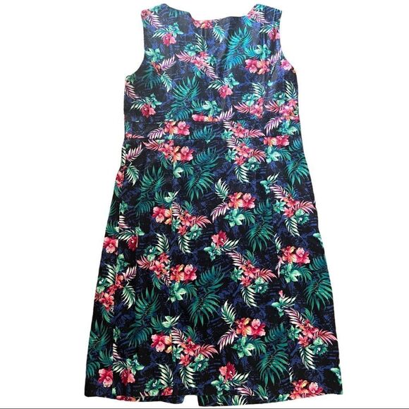 Hearts & Roses tropical pinup dress Size 12 - Picture 2 of 5